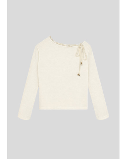 Luma Off-shoulder Top in Ivory