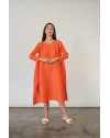 Gahma Dress in Orange