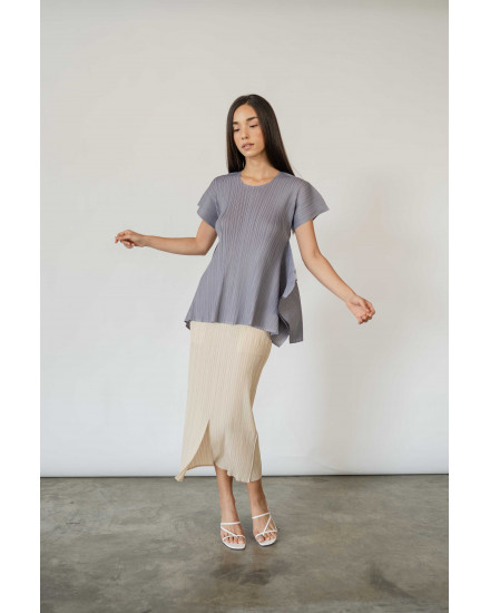 Claire Top in Stone Grey 