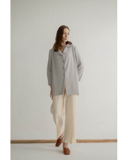 Margot Outer in Stone Grey