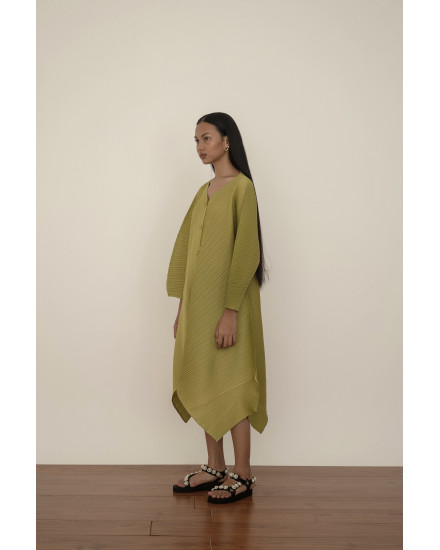 Moss Dress in Lime