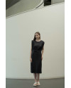 Malone Dress in Charcoal