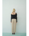 Totem Knit Top in Charcoal