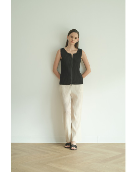 Lamor Zipper Top in Charcoal