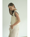 Maddy Knit Vest in Cream