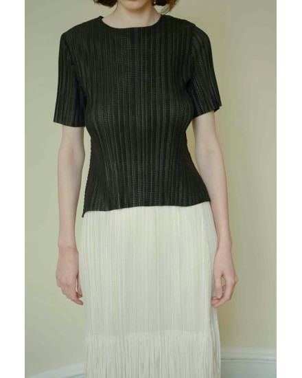 Coda Mesh Top in Charcoal