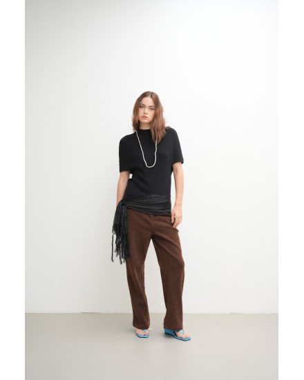 Elori Knit Top in Black