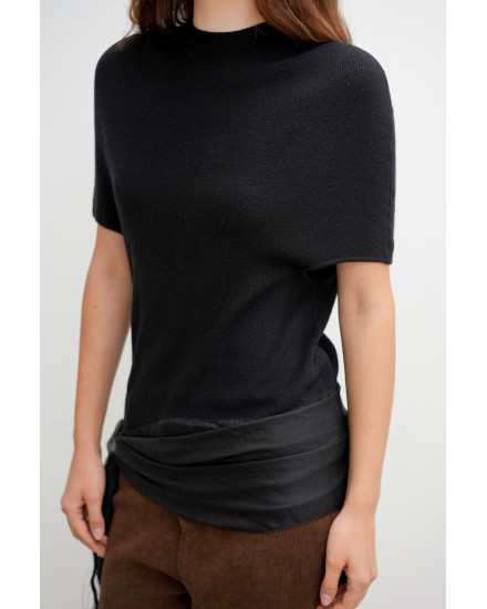 Elori Knit Top in Black